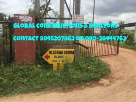 site for sale in blessing garden, hennur