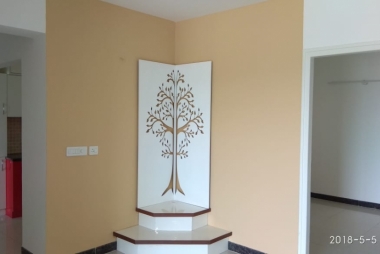  2.5 bhk semi furnished flat for rent in mims habitat , byrathi bande, kothanur, hennur main road,