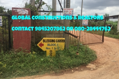 site for sale in blessing garden, hennur